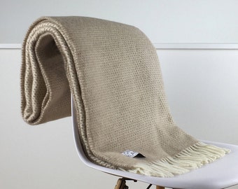 Pink Throw Blanket 100% Wool Pink Sofa Throw Pink Bed | Etsy