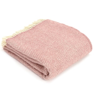 Pink Throw Blanket 100% Wool Light Pink Sofa Throw Light - Etsy