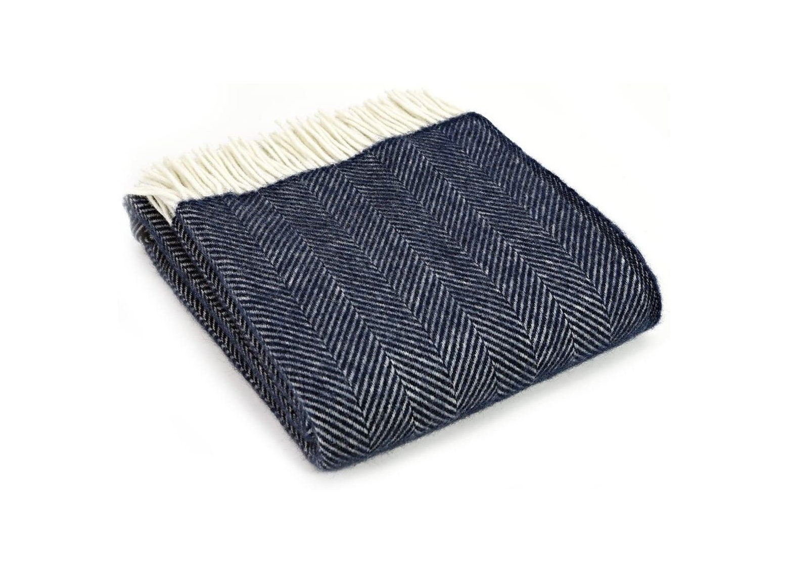 Navy Blue Throw Blanket 100 Wool Navy Blue Sofa Throw Navy Blue