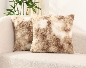 Soft Boucle Square Cushion, Solid Colour Boucle Cushion, Boucle Sofa Throw Cushion, Chair Cushion For Living Room, Kids Bedroom Decor