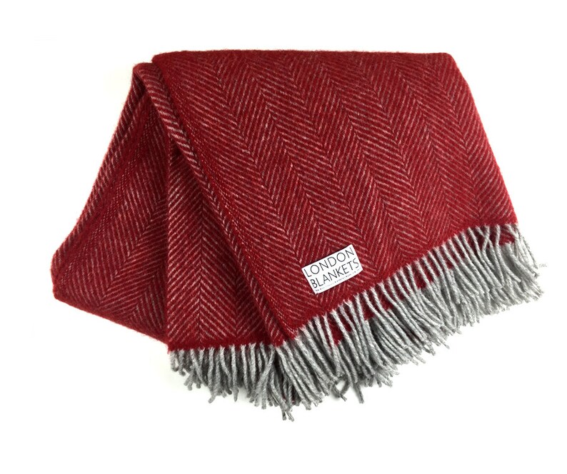 Red Throw Blanket 100 Wool Red Sofa Throw Red Bed Throw Etsy
