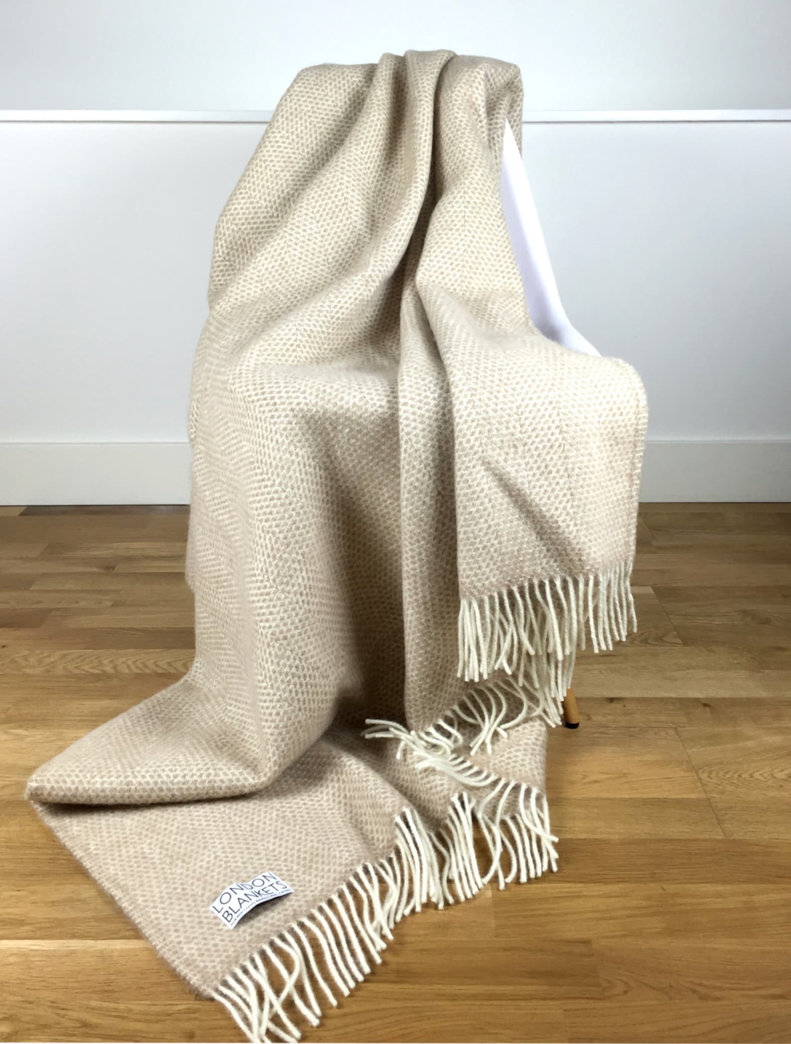 Beige Throw Blanket 100 Wool Beige Sofa Throw Beige Bed Etsy