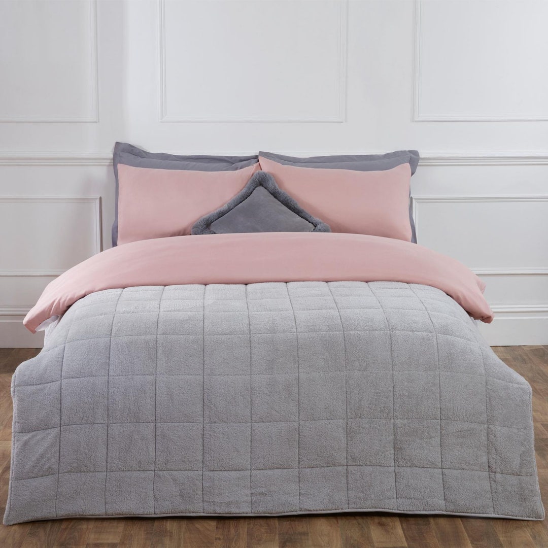 Weighted Blanket Grey Weighted Blanket Weighted Teddy Etsy UK