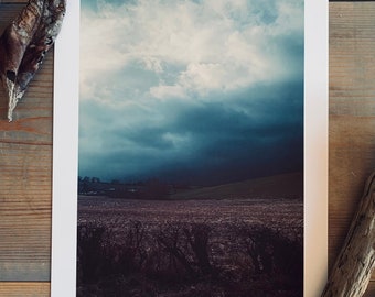 Storm Over Blackskull, Northern Ireland : A4 giclée art print, matte finish / Dromore