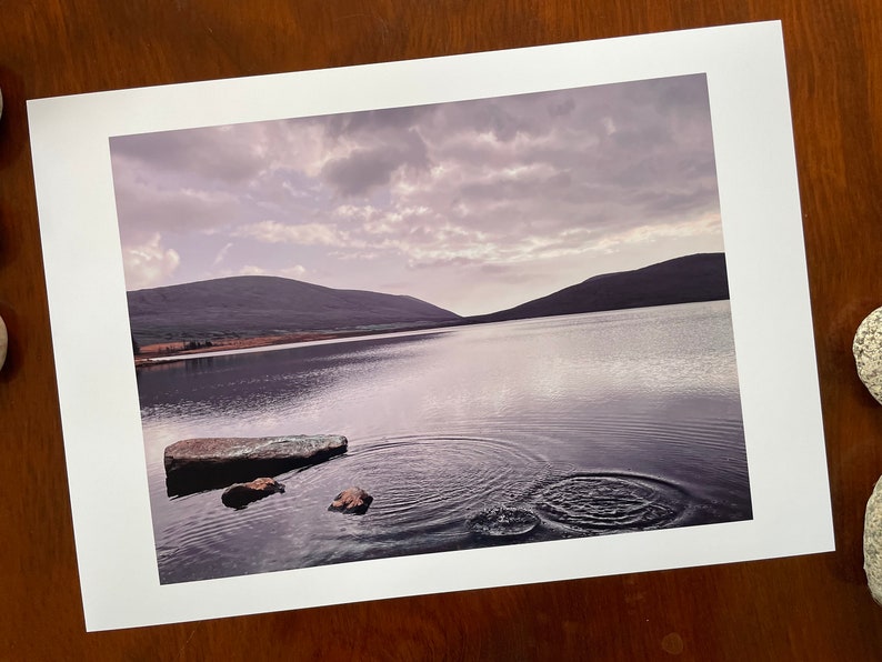 Ripples : A3 giclée art print, satin finish / Northern Ireland / Mourne Mountains / Area of Outstanding Natural Beauty image 3