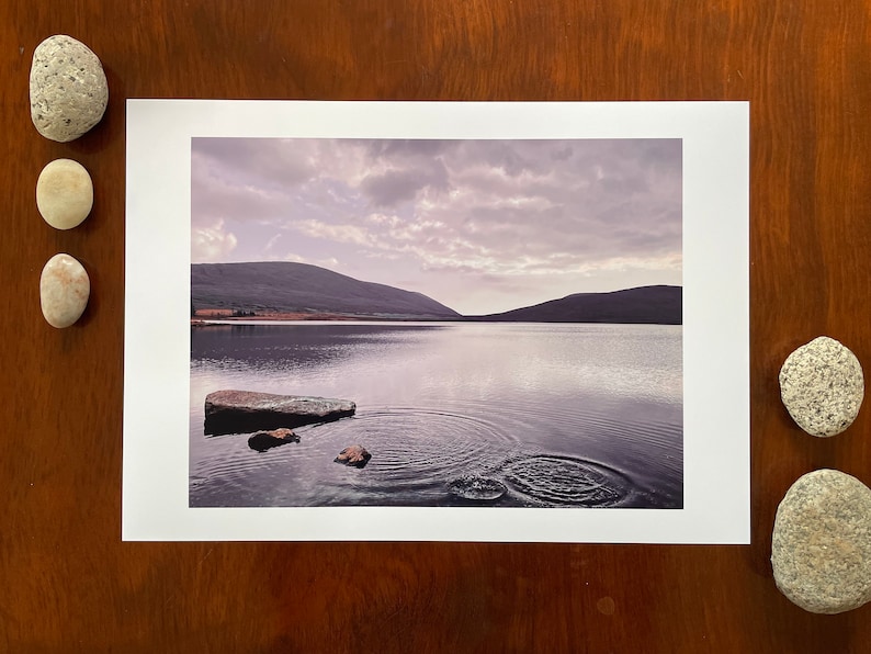 Ripples : A3 giclée art print, satin finish / Northern Ireland / Mourne Mountains / Area of Outstanding Natural Beauty image 1