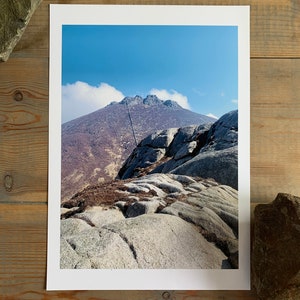 Slieve Binnian : A3 giclée art print, gloss finish / Mourne Mountains image 1