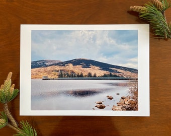 Across Spelga Dam : A3 giclée art print, satin finish / Area of Outstanding Natural Beauty