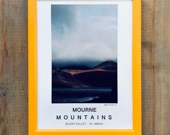 Silent Valley Reservoir, Mourne Mountains : A3 giclée art print, satin finish