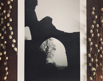 Una nebbiosa mattina d'inverno a Greyabbey: stampa d'arte giclée A3, finitura opaca / fotografia di paesaggio / Irlanda / lunatico / gotico