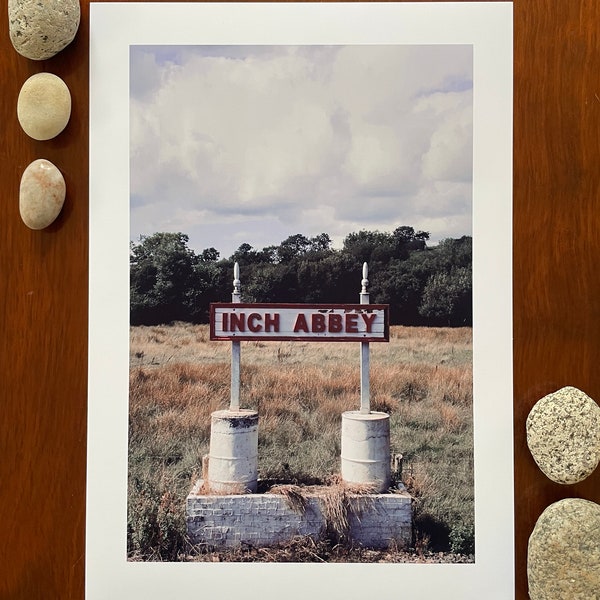 Last Stop, Inch Abbey : Tirage d’art giclée A3, finition satinée / Irlande du Nord