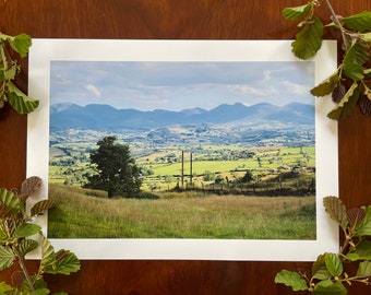 Heart of County Down : A3 giclée art print, satin finish / Northern Ireland / area of outstanding natural beauty / view from Slieve Croob