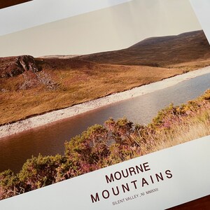 Views From The Silent Valley : A3 giclée art print, satin finish / Northern Irish artist / County Down / area of outstanding natural beauty image 2