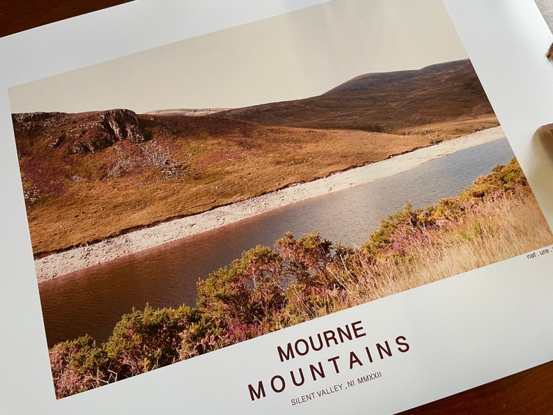 Views From The Silent Valley : A3 giclée art print, satin finish / Northern Irish artist / County Down / area of outstanding natural beauty image 2