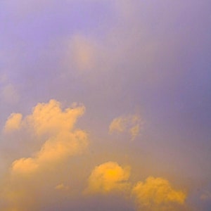 Marshmallow clouds : pair of photographic giclée prints / A4 size / sky lovers, sunset, cloud art image 3