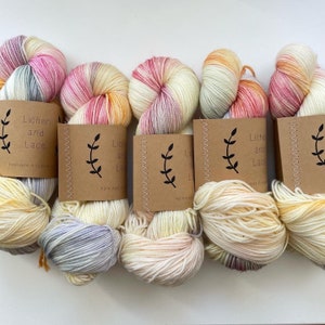 Bouquet ~ Lichen and Lace Hand Dyed Yarn