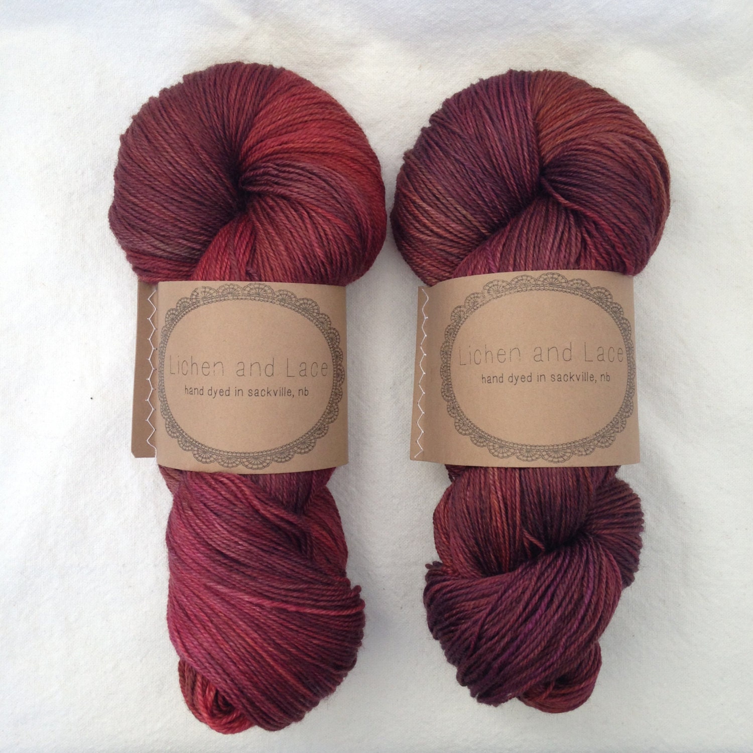 Beet Root ~ Lichen and Lace Hand Dyed Yarn - Etsy