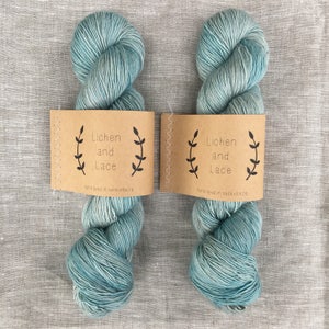 Beach Glass ~ Lichen and Lace Hand Dyed Yarn