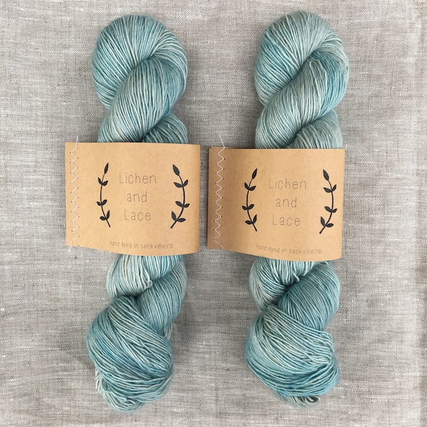 Beach Glass ~ Lichen and Lace Hand Dyed Yarn