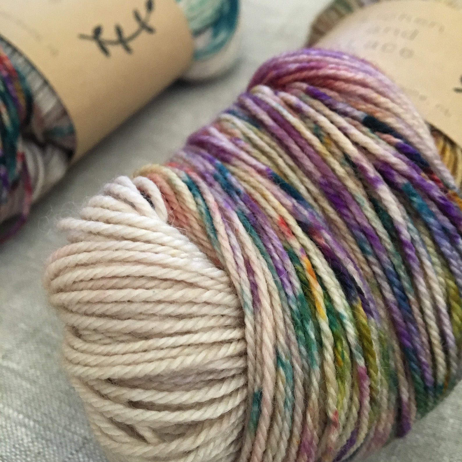 Pressed Flowers Lichen and Lace Hand Dyed Yarn Etsy