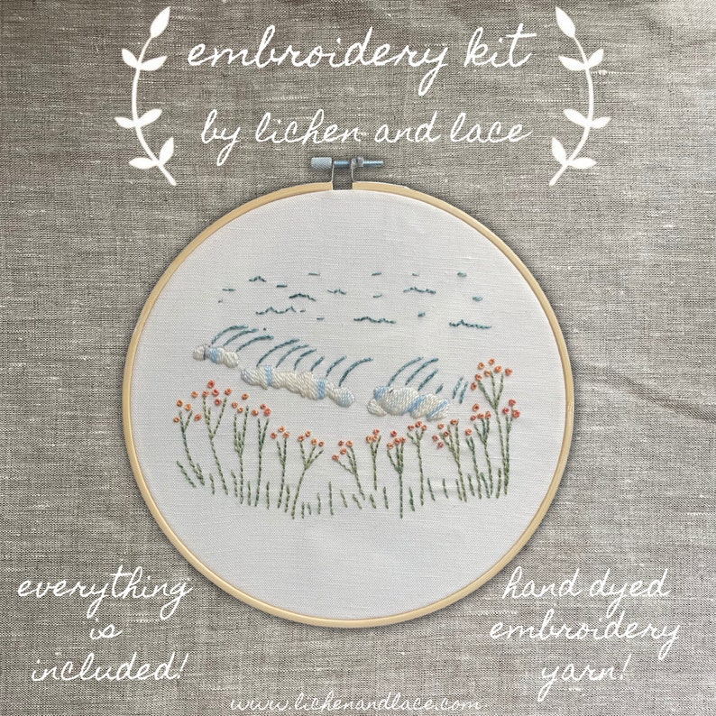 Teal Tide Embroidery Kit image 2