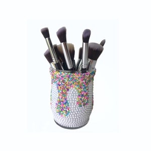 Sprinkles Drip Make up Brush Holder / Vanity Decor / Beauty Tool / Pen Pencil Holder Showpiece / Salon Decoration