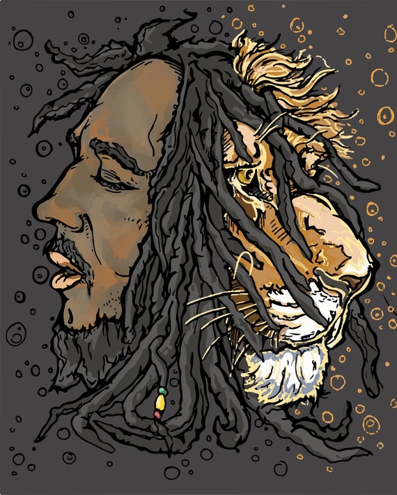 ボブ・マーリー　レゲエ　置物　オブジェ　ライオン　飾り　アニマル　動物　ラスタ Bob Marley X Lion - Etsy