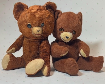 Vintage Knickerbocker Old Fashioned Jointed Teddy Bear Plush