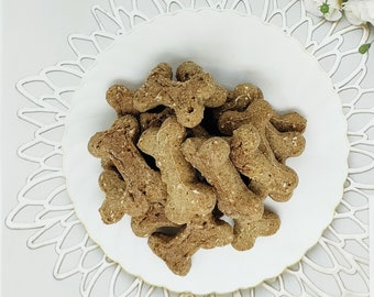 Wild-caught salmon and Poultry Liver Bites biscuit crunchy dog treat, All-Natural, Limited Ingredients