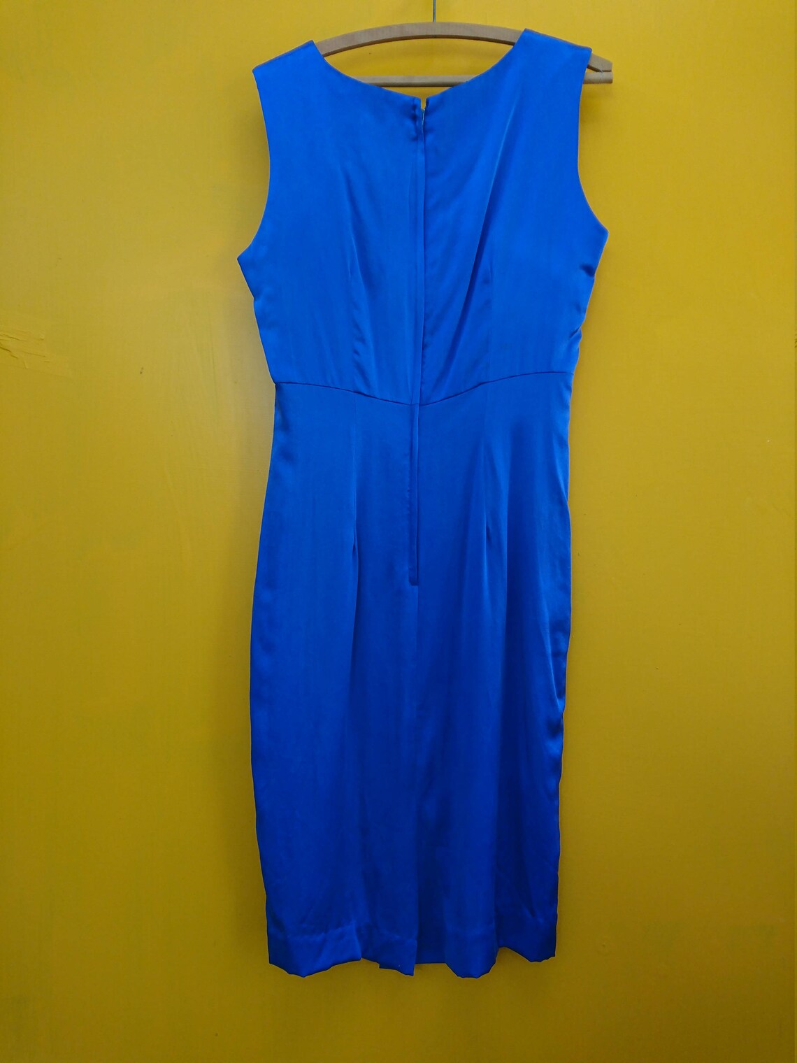 Vintage Silk Dress Suit Blue 90s Era Size 10: A cute retro | Etsy