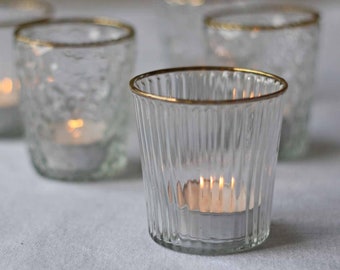 Ribbed tea light holder deals