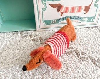 Matchbox Soft Toys - Mouse, Sausage Dog or Dolly in a Matchbox  -  Toddler Birthday Present, Kid's Toys, 1, 2, 3 Year Old Birthday Gifts
