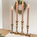 2 x Bronze Candlestick Holders  - Wedding Decorations, Home Styling, Gifts 