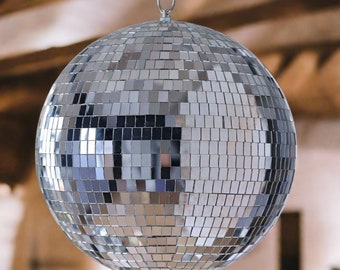 Mirror Disco Ball Hanging Decoration (20cm/30cm/Silver/Gold) - Wedding Decorations, Birthday Party, Event Decor, Kitchen Mirror Ball Decor