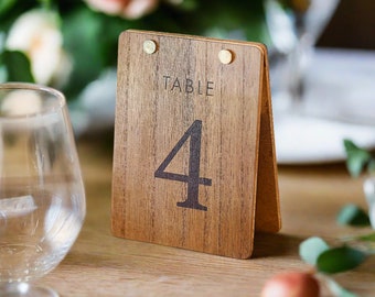Rustic Wooden Table Numbers 1 – 12 - Wedding Stationery, Table Decorations, Wedding Stationery, Wedding Decor, Details