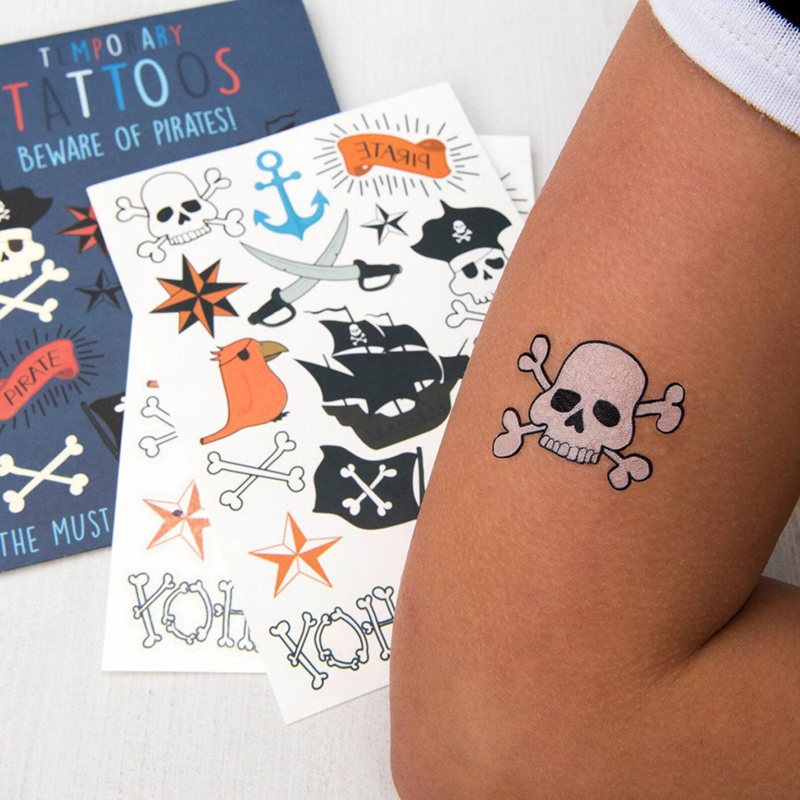 Children's Temporary Tattoos Transfers Fairies / Pirates Etsy UK