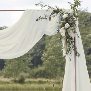 Dusty Blue Wedding Arch Draping Fabric Chiffon Fabric Drapery Wedding  Ceremony Decorations Backdrop Curtain 