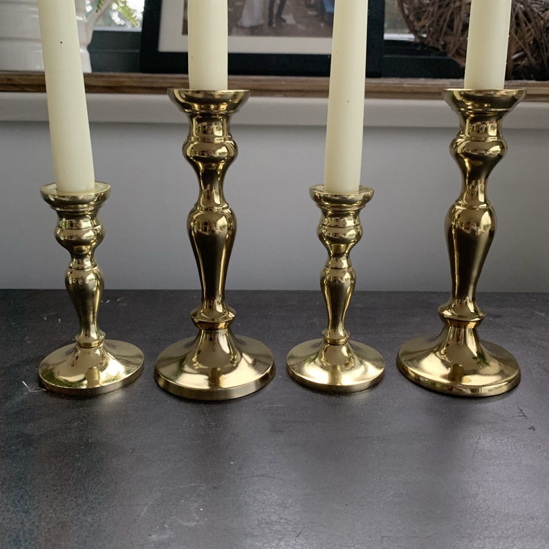 Gold Candlestick Holders Set of 2 Wedding Decorations Home Etsy UK