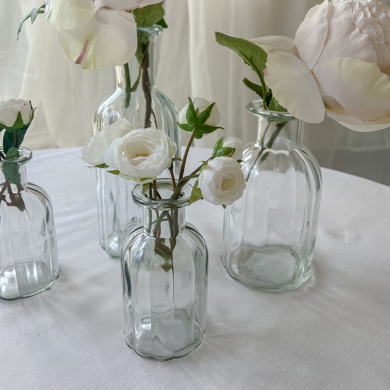 Vintage Glass Bottle Vase 3 Sizes Wedding Centrepieces Etsy UK