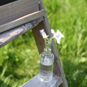 6 x Glass Bottles With Cork Stoppers, Wedding Vases, Centrepiece Decorations, Rustic, Summer Weddings image 8