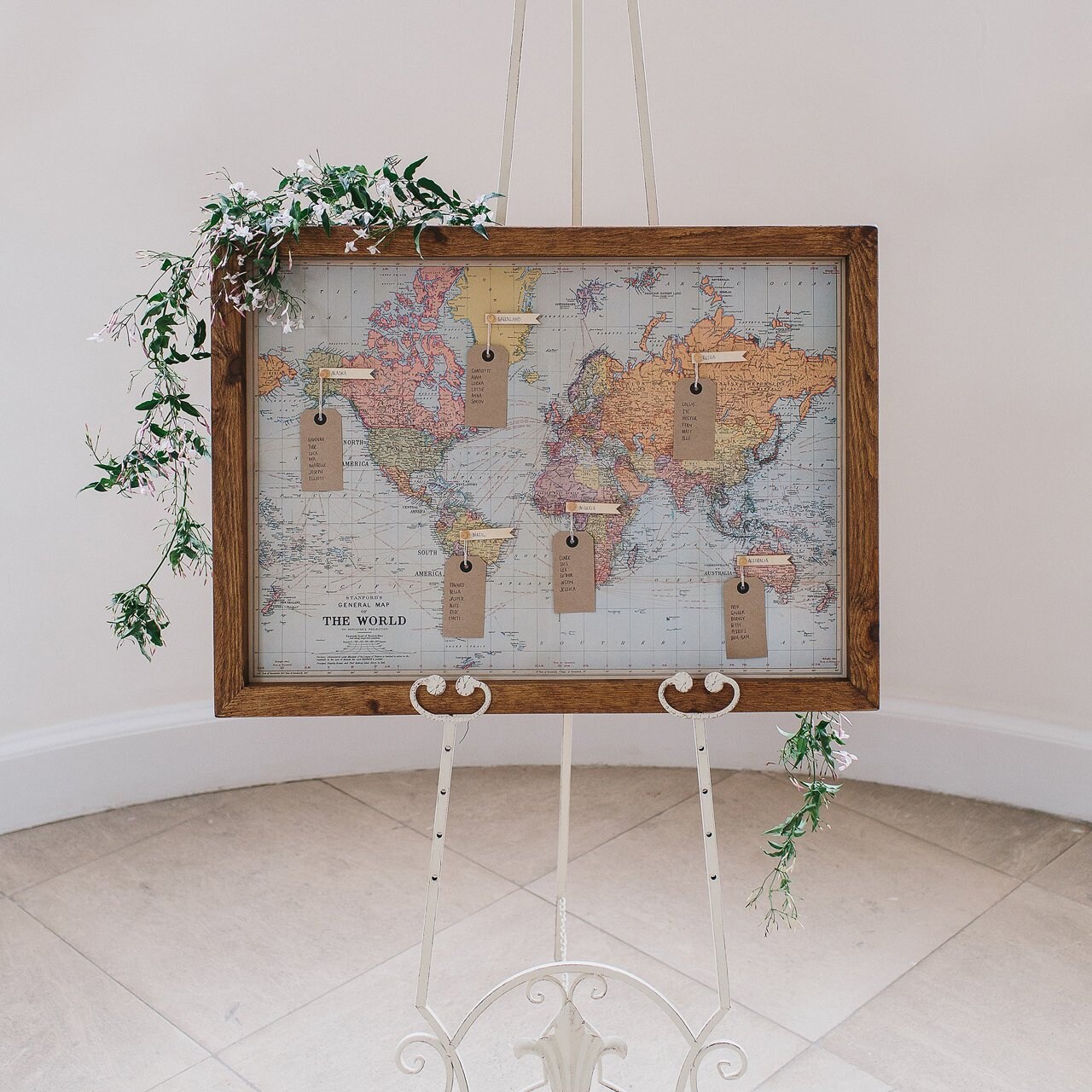 World Map Print Wedding Table Plan Wedding Seating Chart Etsy