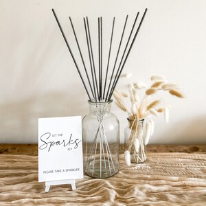 Wedding Sparklers Long 10 or 18 Wedding Party Sparklers set of 5 Send-Off Sparklers Wedding Decorations image 5