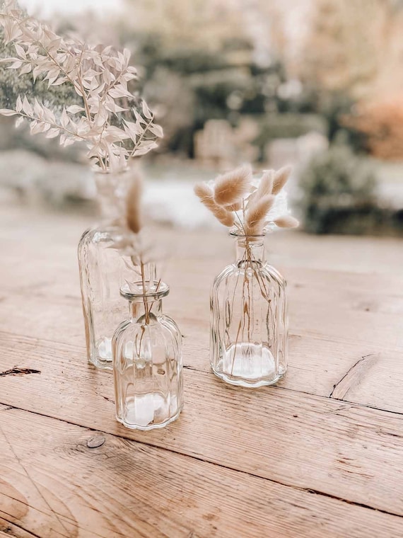 Vintage Glass Bottle Vase (3 Sizes) Wedding Centrepieces, Wedding Vases, Rustic, Vintage, Wedding Styling Decorations, Mothers Day Gift