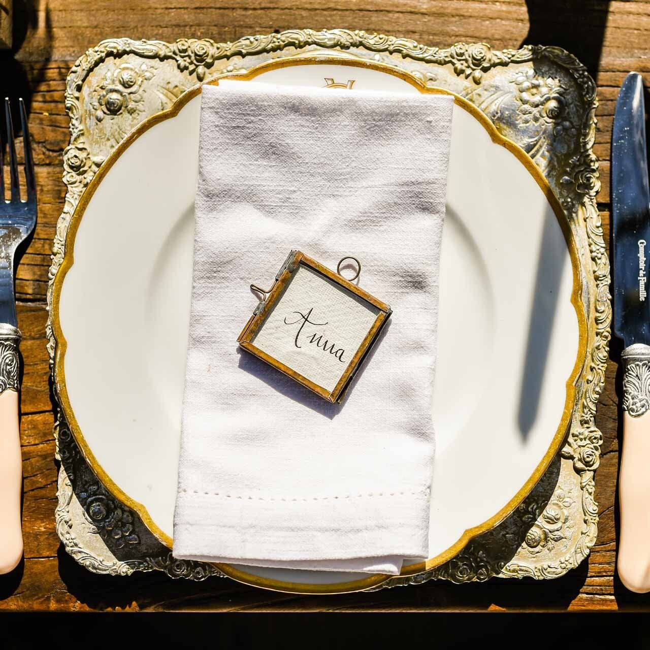 Tiny Brass Photo Frame Wedding Bouquet Photo Brass Place Etsy UK