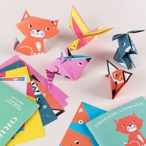 Origami Animals Craft Set -  (Primary School Activity 5+ years) - Rainy Day Activity, Birthday Gift, Birthday Present, Kid's 5,6,7 Year Old