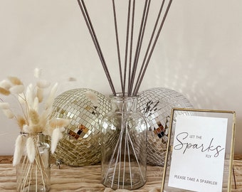 Wedding Sparklers Display Jar 20cm