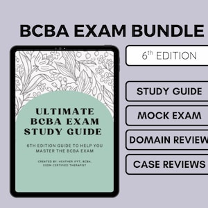BCBA Exam Prep Bundle - Arbeitsleitfaden, Fallprüfung, Mock Exam (Digitaler Download)