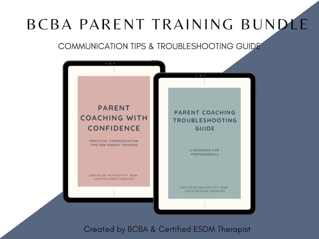 BCBA Parent Training Bundle - Communication Tips & Troubleshooting ...