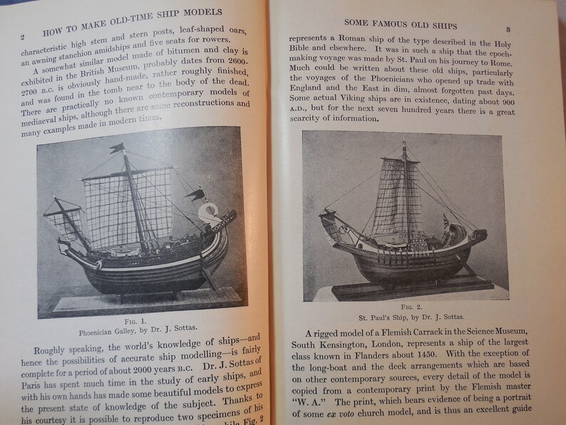 Hobbs How to Make Old Time Ship Models by E.W