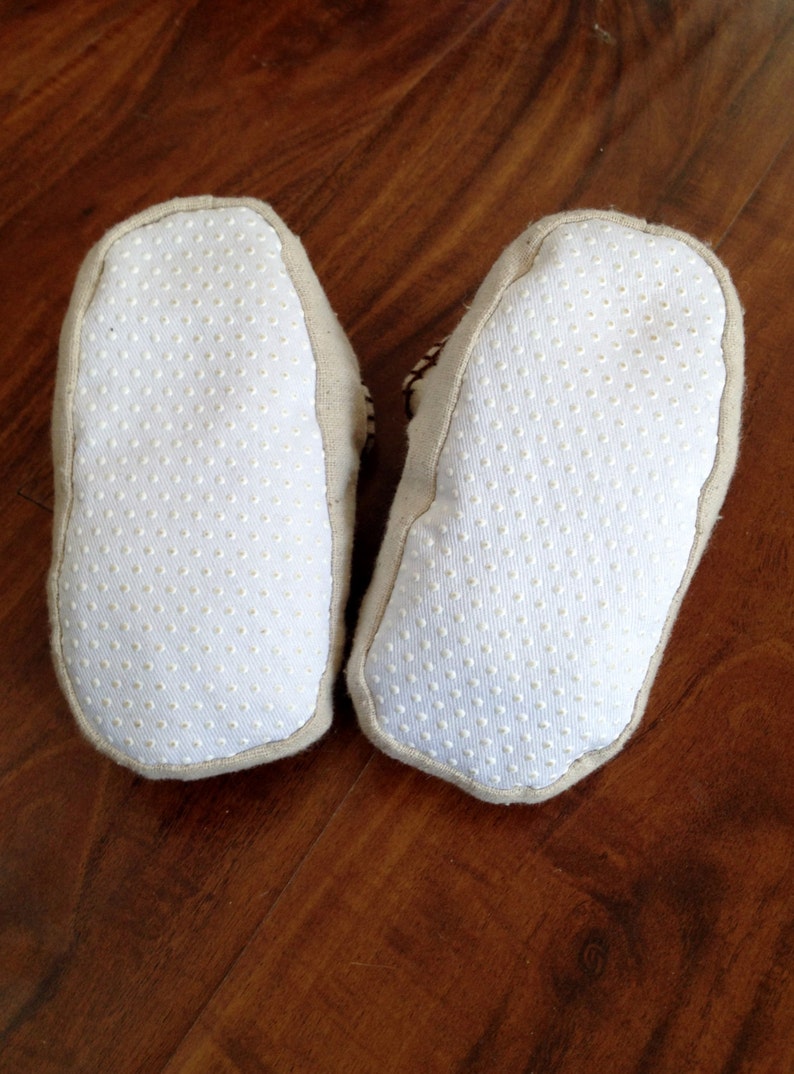 Baby Booties Toddler Shoes Infant Crib Shoes Linen Baby Etsy